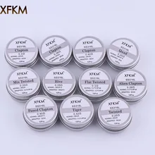 XFKM SS316L Electronic Cigarette DIY Prebuilt Coil Heating Wire Alien Tiger Clapton Coil For Vapor RDA Atomizer Tank 10pcs/box XFKM SS316L Electronic Cigarette DIY Prebuilt Coil Heating Wire Alien Tiger Clapton Coil For Vapor RDA Atomizer Tank 10pcs/box