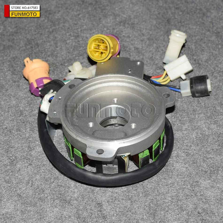 Magnetic Stator Suit JS250 ATV /JIANSHE 250-3/LONCIN 250-F ATV /PUMA 250QUAD Seven Cable Old Model With Transit Cable
