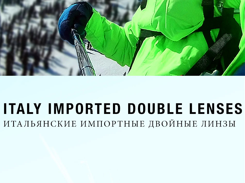 COPOZZ Skibrille - Doppelschichten UV400 Anti-Fog große Brille für Frauen und Männer Skifahren Schnee Snowboardbrille GOG-201 Pro