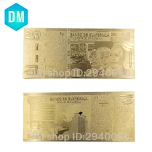 Хороший Гватемалы банкнот 200 Кетцаль золото банкноты в 24 К Позолоченные поддельные Бумага деньги для коллекции