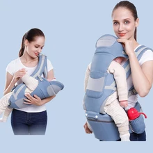 Хипсит для переноски детей, дышащий, 360, передний, многофункциональный, для мам, снаряжение, слинг, рюкзак для новорожденных, сумка кенгуру