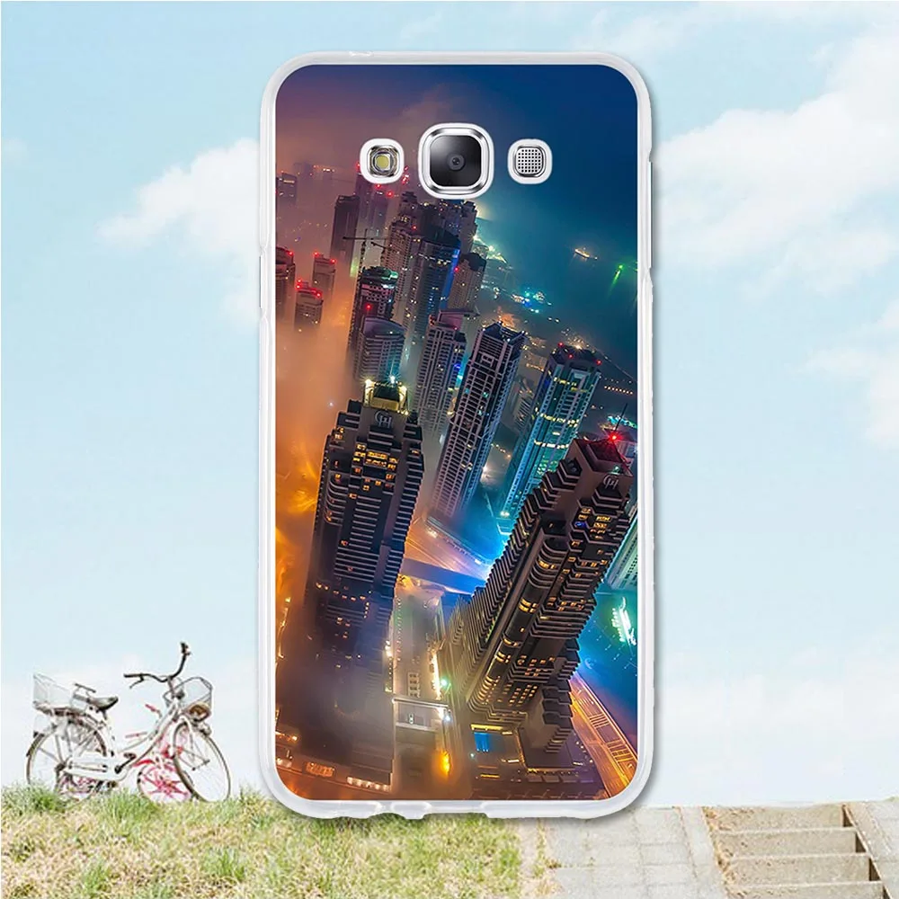 Чехол для телефона Samsung Galaxy E7 Fundas E7000 E7009 E700F E700H/DD E700H/DS E700M цветочный чехол с