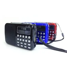 Портативный светодиодный стерео fm-радио динамик поддержка USB TF карта MP3 музыкальный плеер компактный динамик