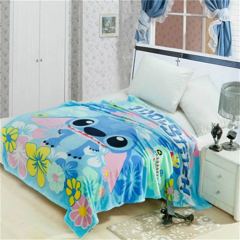 

2019 new Blanket Stitch Mickey Minnie train Soft Cartoon for Children Adult kids Bed Sofa Couch children woolen blanket