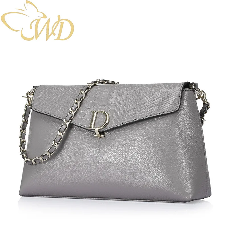 

Leather handbag 2019 spring and summer new first layer cowhide European and American style snake pattern shoulder bag