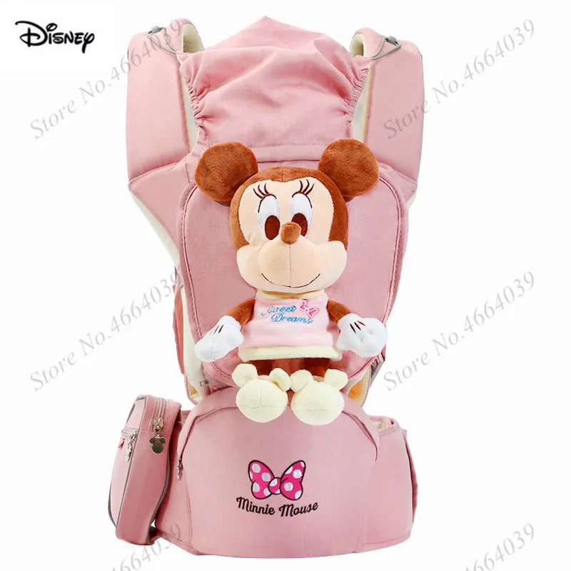 Disney Ergonomic Baby Carriers Backpacks 0-36 months Portable Baby Sling Wrap Infant Newborn kangaroo Carrying Belt for Mom Dad - Цвет: pink