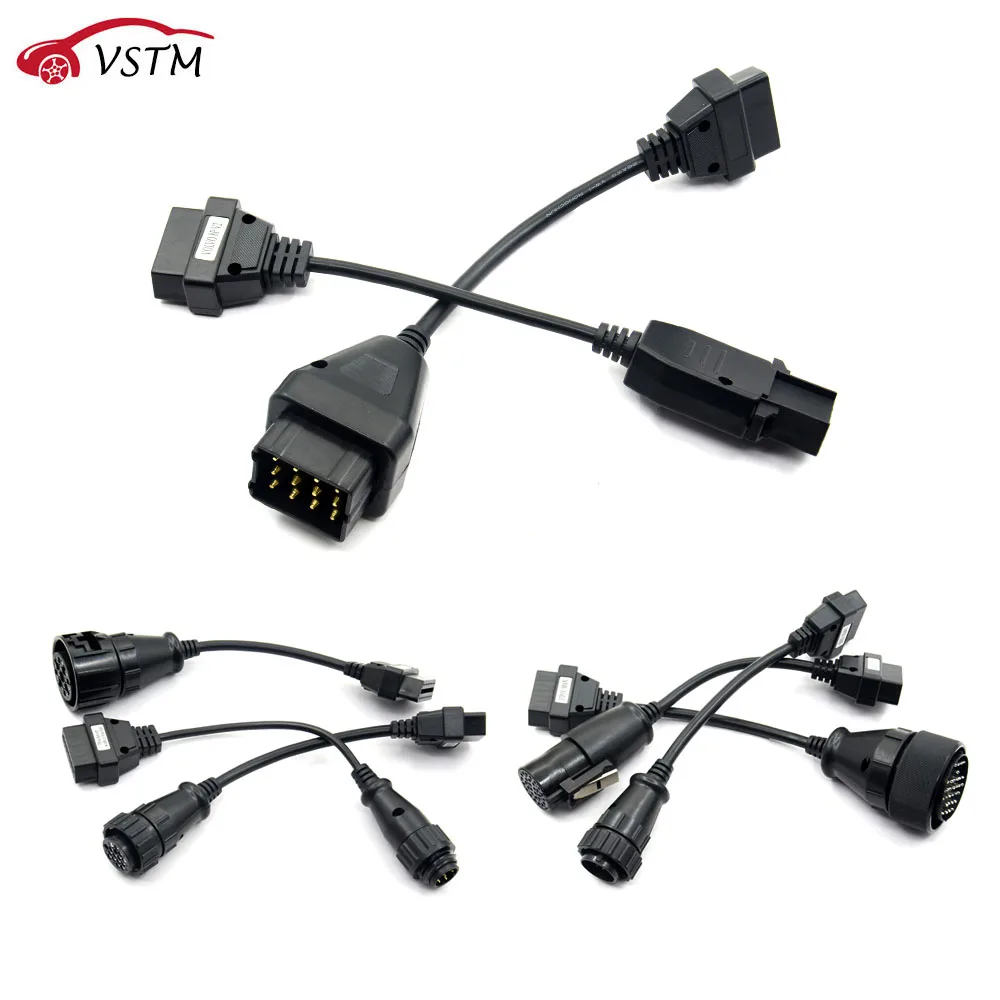 

Full set 8pcs truck cables obdii diagnostic tool OBD scanner truck leads