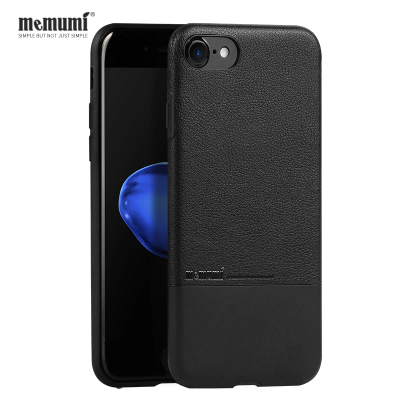 memumi Luxury Brand Case for iPhone 7 8 Plus Genuine Leather Cover 8plus 7plus Thin Back Funda ip7 i8 plus |