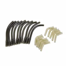 10 шт., резиновый крючок, рукав, линия, выравниватель, камуфляж, цвет, терминал, рыболовные снасти, для волос, Вертлюг, карп, Аксессуары для рыбалки