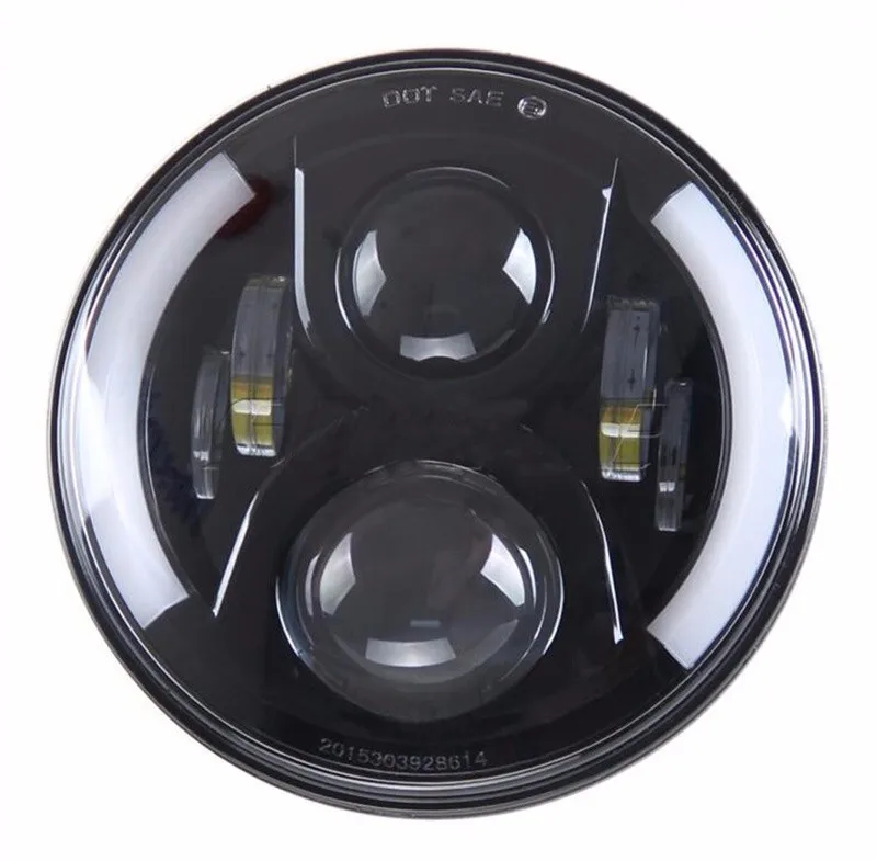 Beam For Jeep Wrangler JK Headlamp With Halo Angel Eye  Turn Signal Lights & DRL jeep