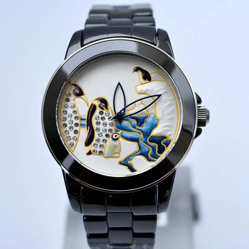 Relojes mujer JZZAM бренд класса люкс Китай стиль керамические кварцевые наручные часы модные женские часы Элегантные женские нарядные часы подарок