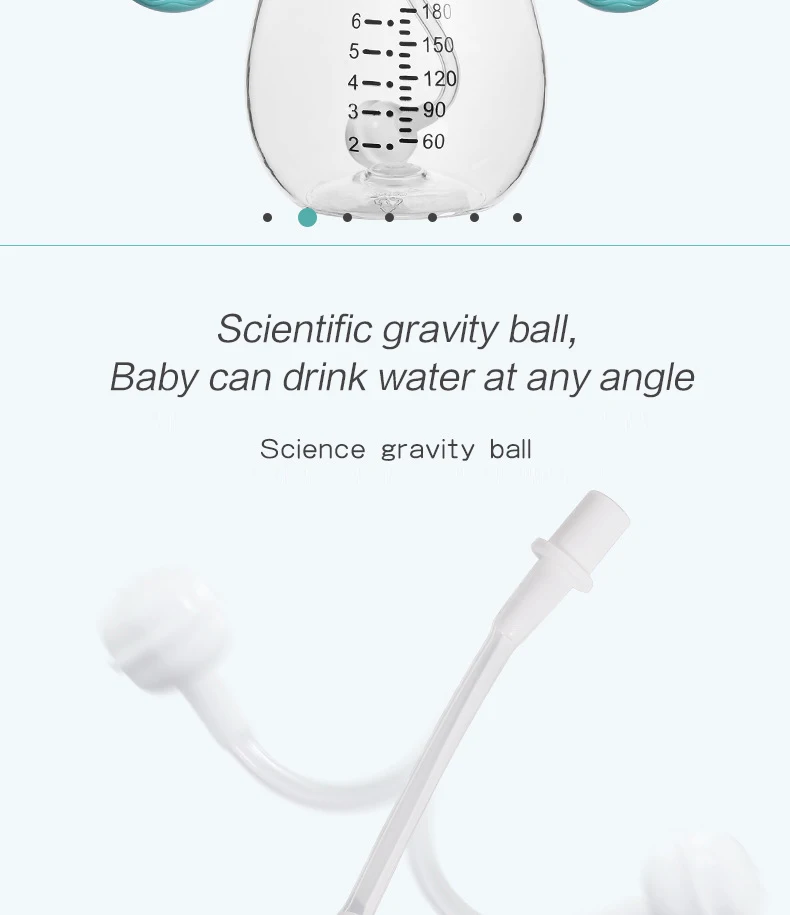AAG 240 мл Детская Бутылочка для воды с соломинкой, без бисфенола, Тритан, детская спортивная чашка для кормления, Детская обучающая бутылочка, поилка
