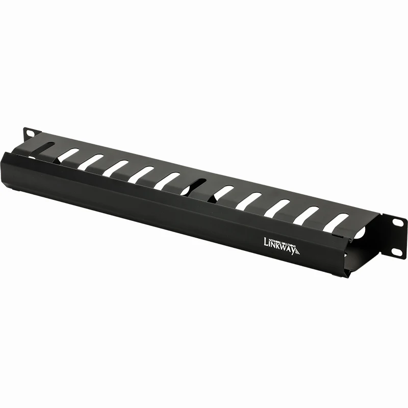 

19" 1U rack mount type cabinet cable management caged management for patch cables manager metal