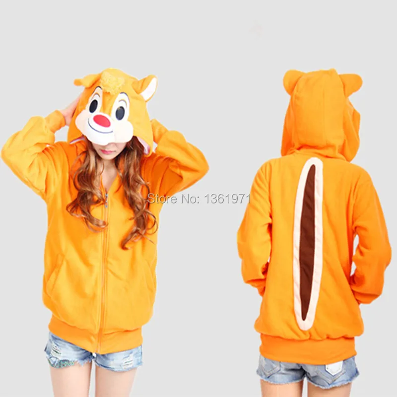 Kiguruma Autumn Winter Anime Animal Cute Cartoon Women Girls Chipmunk