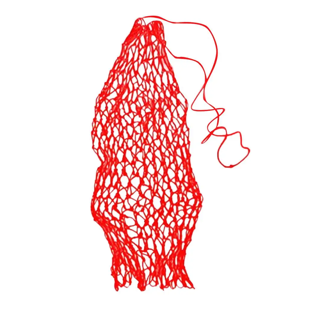 Завязанная нейлоновая веревка медленная подача сетка для сена сумка Кормушка Для Лошадей сумка с множеством висячих крючков - Цвет: Red L