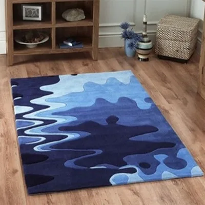 WINLIFE Европейский синий ковер, ковры спальни гостиной диван, утолщение пользовательские акриловые ковры