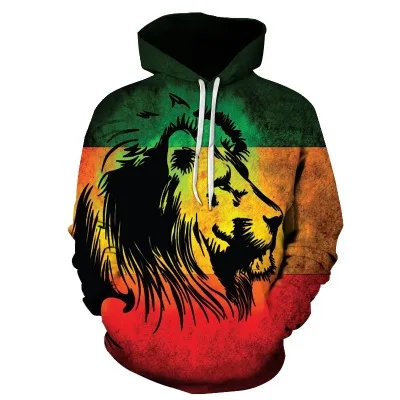 

2019 New Fashion Men/Women 3d Sweatshirts Print Golden Lightning Lion Hooded Hoodies Thin Hoody Tracksuits Tops Tracksuits