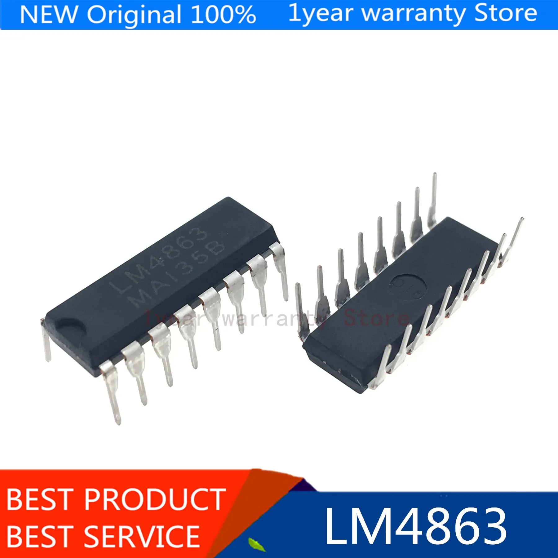 10 шт./лот LM4863D DIP16 LM4863 4863 новый оригинальный быстрая доставка | Электроника