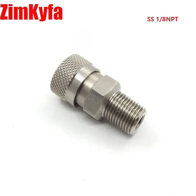 Paintball CO2 HPA Compressed Air Fill Fitting 8mm Female Quick Disconnect 1/8 NPT Free Shipping