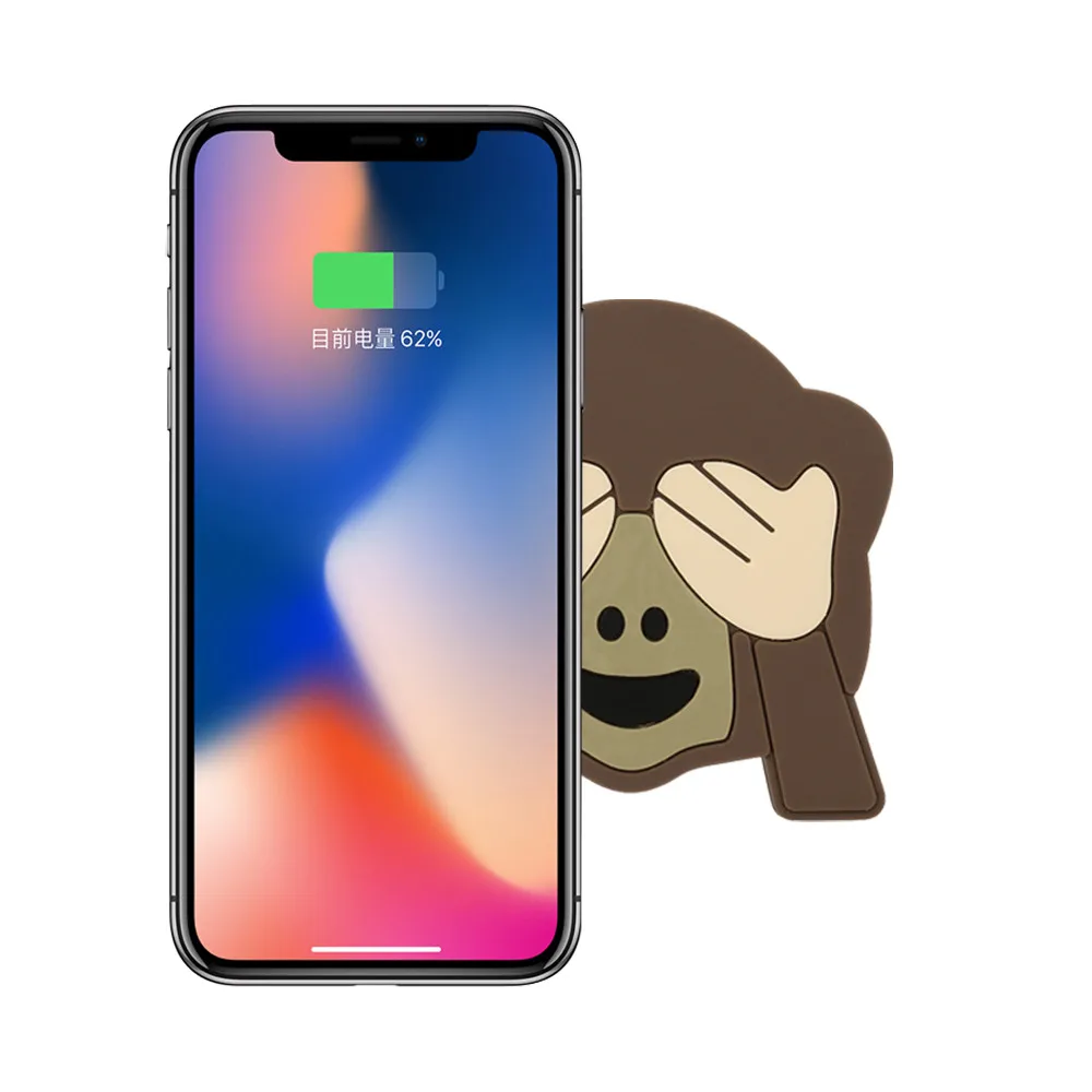 

Wireless Charger with Safe Protection Easy Emoji wireless Charging Pad for iPhone X/XS/Max XR/8/8Plus for samsung S9