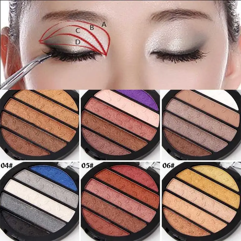 

New 5 Colors Matte Eyeshadow Smoky Shimmer Palette Make Up Waterproof Pigments Glitter Eye Shadow Powder Pallete Makeup Cosmetic