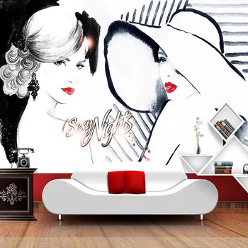 

Custom 3D Wall Murals Fashion Beauty Photo Wallpaper Clothing Store Abstract Art Backdrop Wall Decor Papel De Parede 3D Paisagem