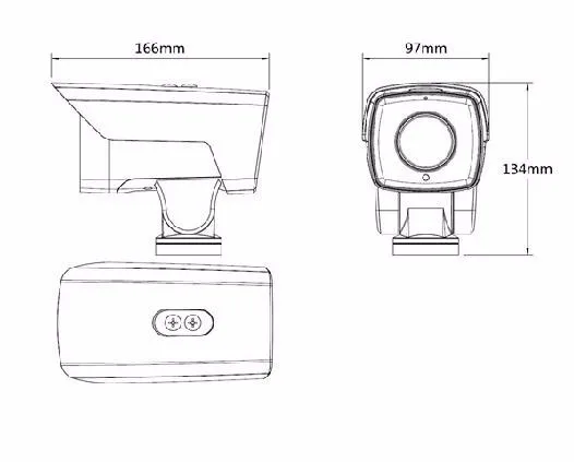 Dahua ip-камера PTZ PTZ11204-GN-P 2MP 4X моторный зум 2,8 мм-11,2 мм H.265/H.264 инфракрасный 60 м IP67 PTZ11204-GN-P обнаружения лица