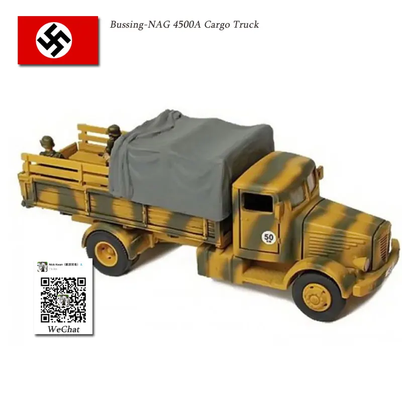 

FOV 1/72 Scale Military Model Toys (85061) Germany Bussing NAG 4500A Cargo Truck Diecast Metal Car Model Toy For Collection