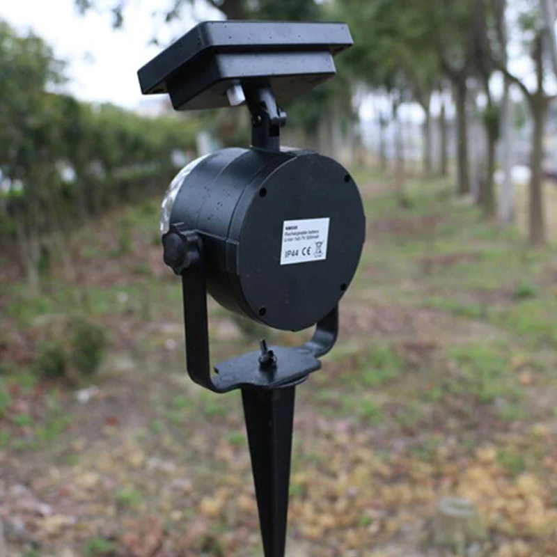 Solar Powered Rotatable Colorful Solar Projection Lamp Outdoor  Lawn Lamp Waterproof Solar Lights for Garden Decoration (7)