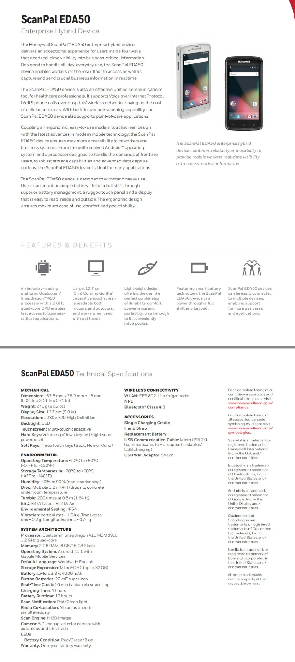 Honeywell ScanPal EDA50 android (6