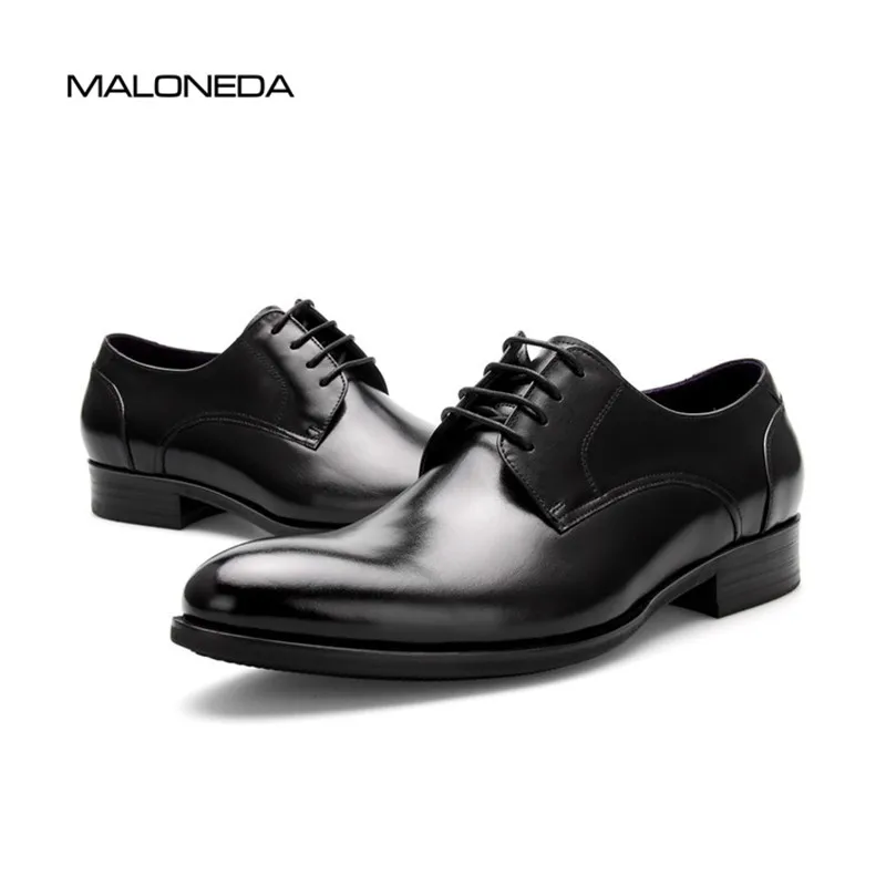 MALONEDA/Модные Мужские модельные туфли в стиле Дерби на шнуровке из натуральной кожи для деловой работы