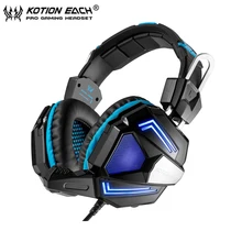 KOTION EACH G5000 Professional PC Game Gaming Headset Stereo HIFI Wired Headphones Comfortable Headband with Microphone led MIC