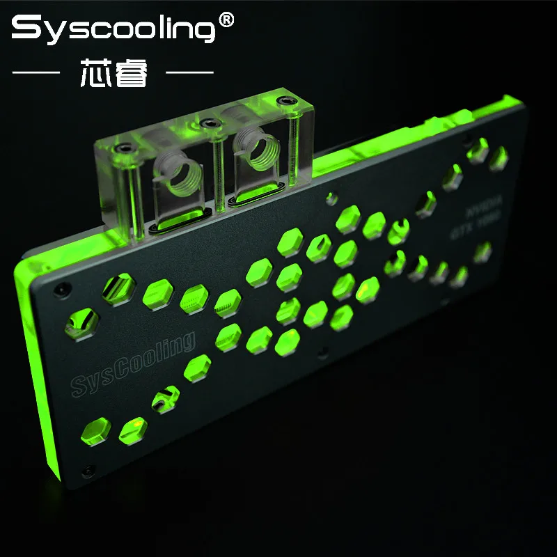 

Syscooling PCB version NVIDIA1080/1070 Public version design Copper Full Coverage with RGB light!!!