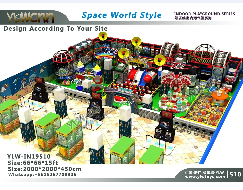 

indoor playground structure children soft play net tube slide ball pool park toddler play area YLW-IN19510