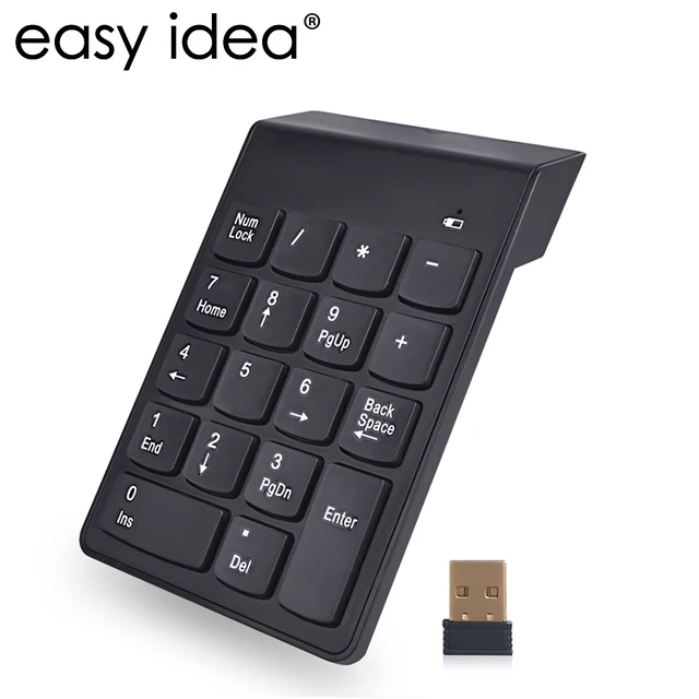 2.4G Wireless Keyboard USB Numeric Keypad 18Keys Mini Digital Keyboard Ultra Slim Number Pad High Quality For Compute PC Laptop