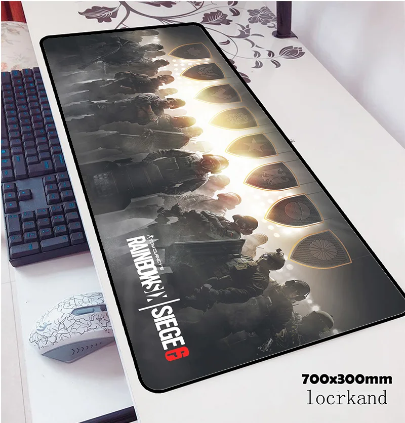  rainbow six siege mouse pad 70x30cm gaming mousepad anime HD print office notbook desk mat large pa