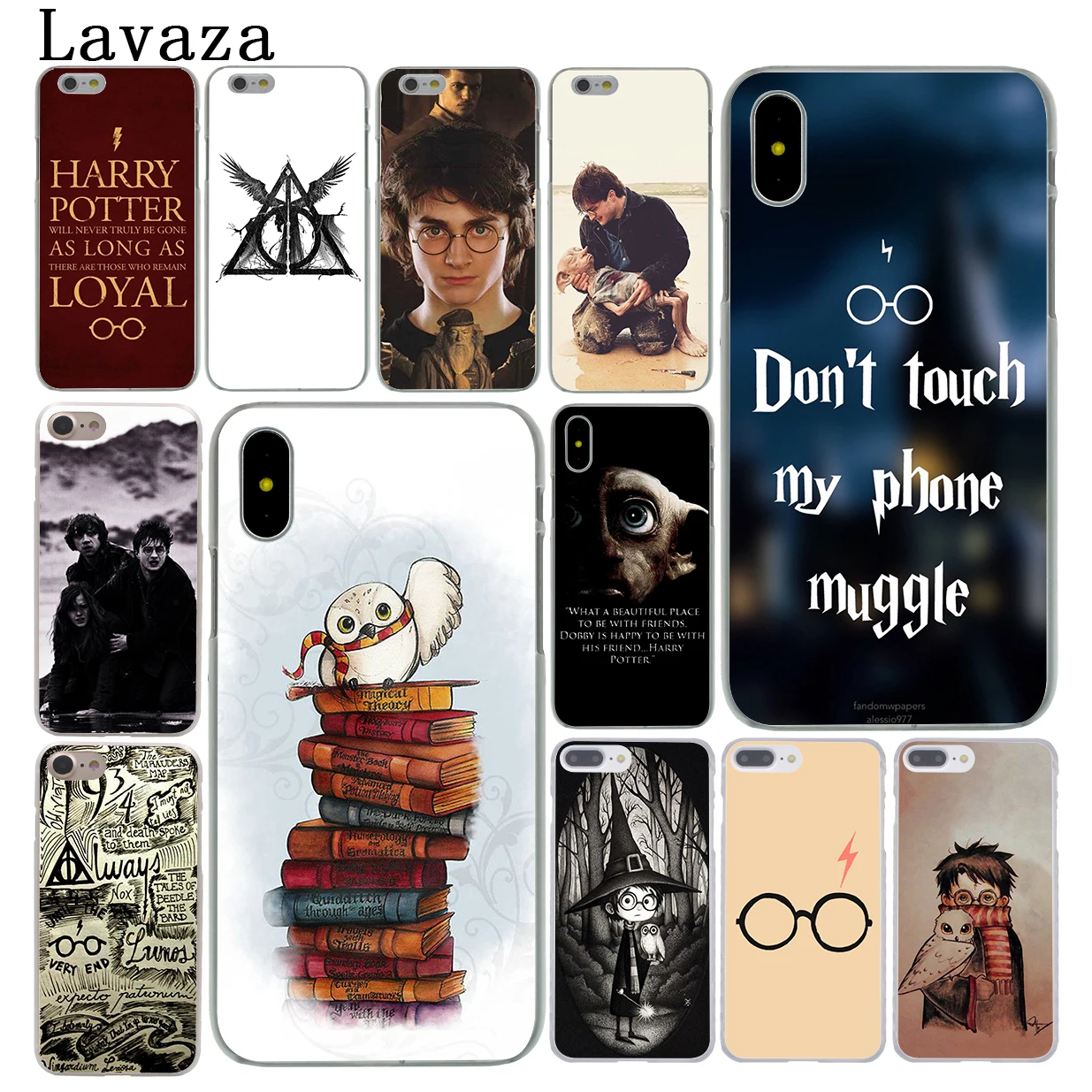 

Lavaza always Harry Potter Deathly Hallows Cover Case for Apple iPhone X XS Max XR 6 6S 7 8 Plus 5 5S SE 5C 4S 10 Phone Cases