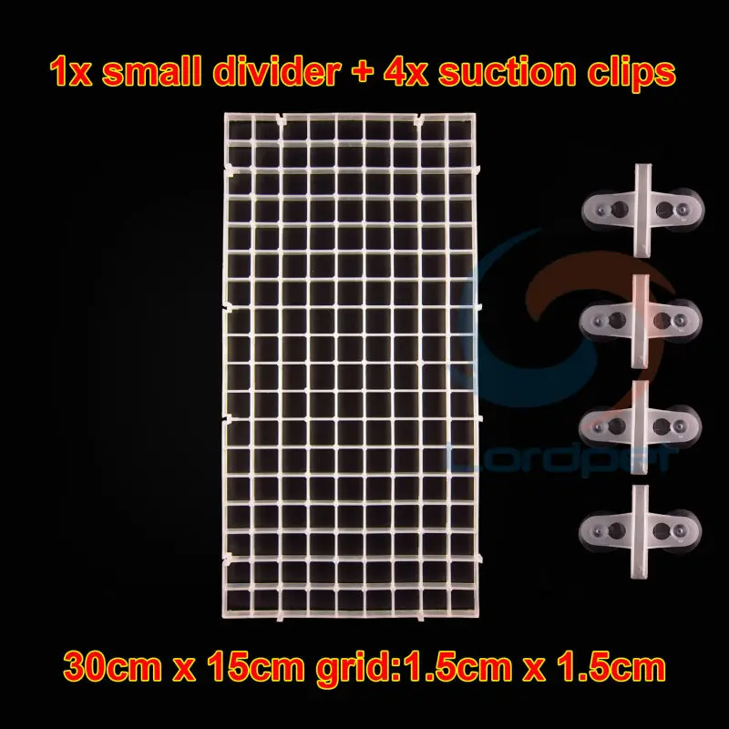 Aquarium Plastic Divider Coral Frag Fish Tank Holder Egg Crate Drip