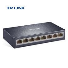 TP-Link 8 портов 10/100 Мбит/с коммутатор для высокоскоростной сети Ethernet Сталь Металл сетевой коммутатор gigabit Интернет переключатель(TL-SF1008D