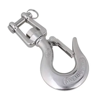 

304 Stainless Steel American Type Trigger Clevis Type Swivel-Eye Lifting Snap Tone Hook with 1000KG Working Load Limit