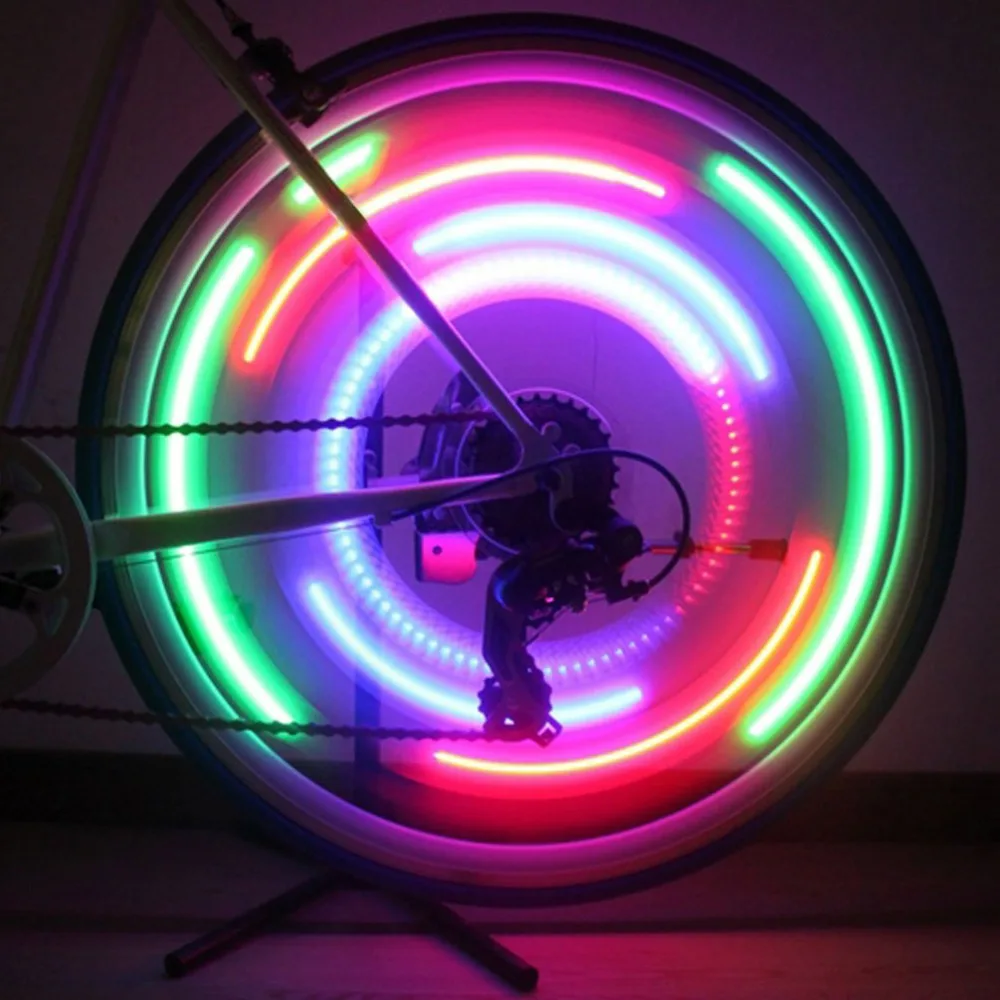 8Pcs Bicycle Led Wheel Lights for Spokes Cycling Bike Waterproof Willow Wheel Wire Light Mountain Bike Night Riding Cycling Lamp (13)