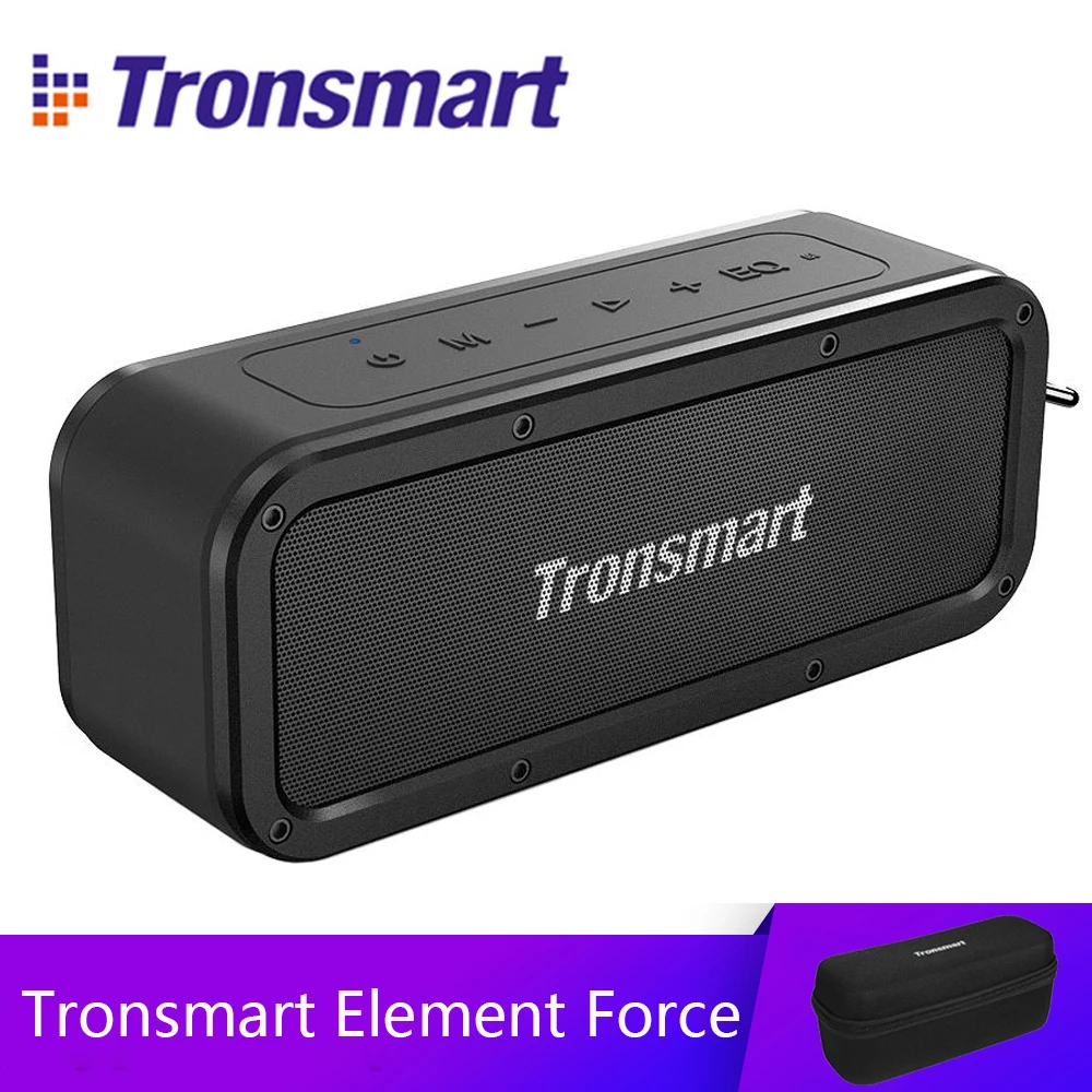 

Tronsmart Element Force Bluetooth Speaker IPX7 Waterproof Portable Speaker 40W Computer Speakers 15H Playtime with Subwoofer,NFC