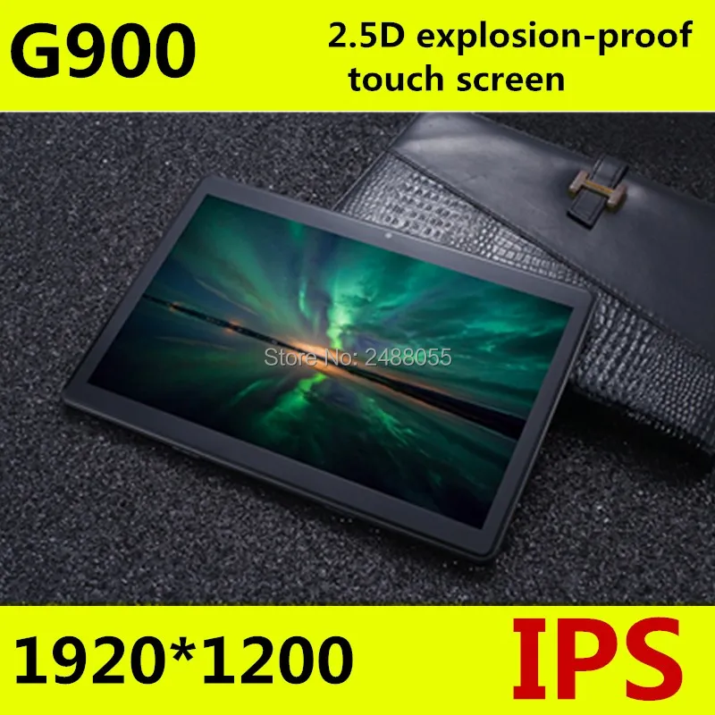 Free shipping Android 8.0 G900 Octa Core 10 inch Tablet PC 4GB RAM 64GB ROM 5MP WIFI A-GPS 3G 4G LTE 2.5D Tempered Glass IPS