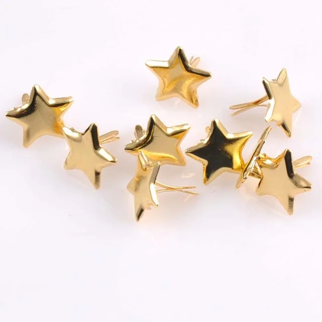 12mm PEARL BRADS BRONZE w//Silver Trim Scrapbook CardMaking 10pc