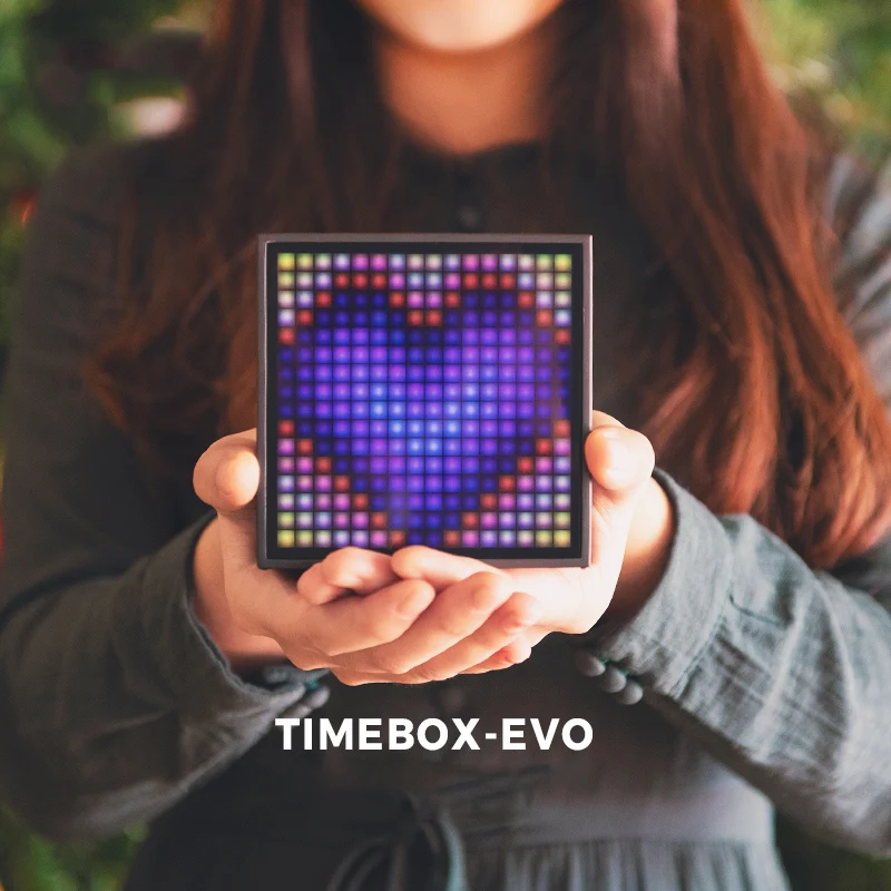 Divoom TIMEBOX EVO беспроводной Bluetooth светодиодный портативный динамик винтажный милый