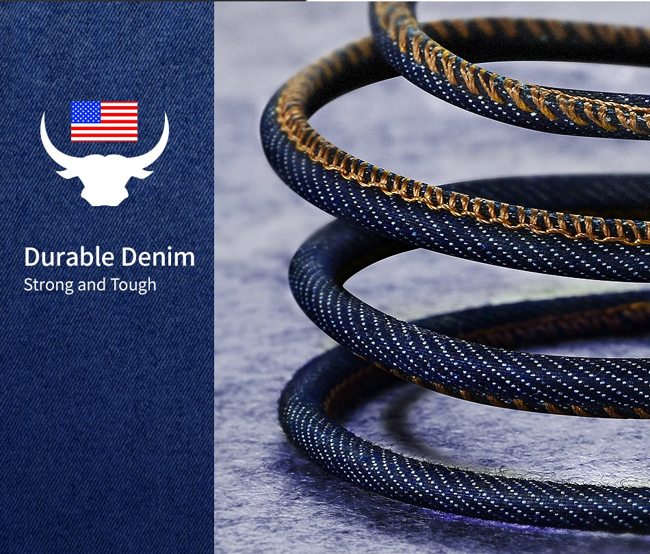  FLOVEME USB Kabel Für iPhone 7 6 6s 8 5 V/2.1A Schnelle Ladung 1m Denim Kabel USB Ladegerät Draht F