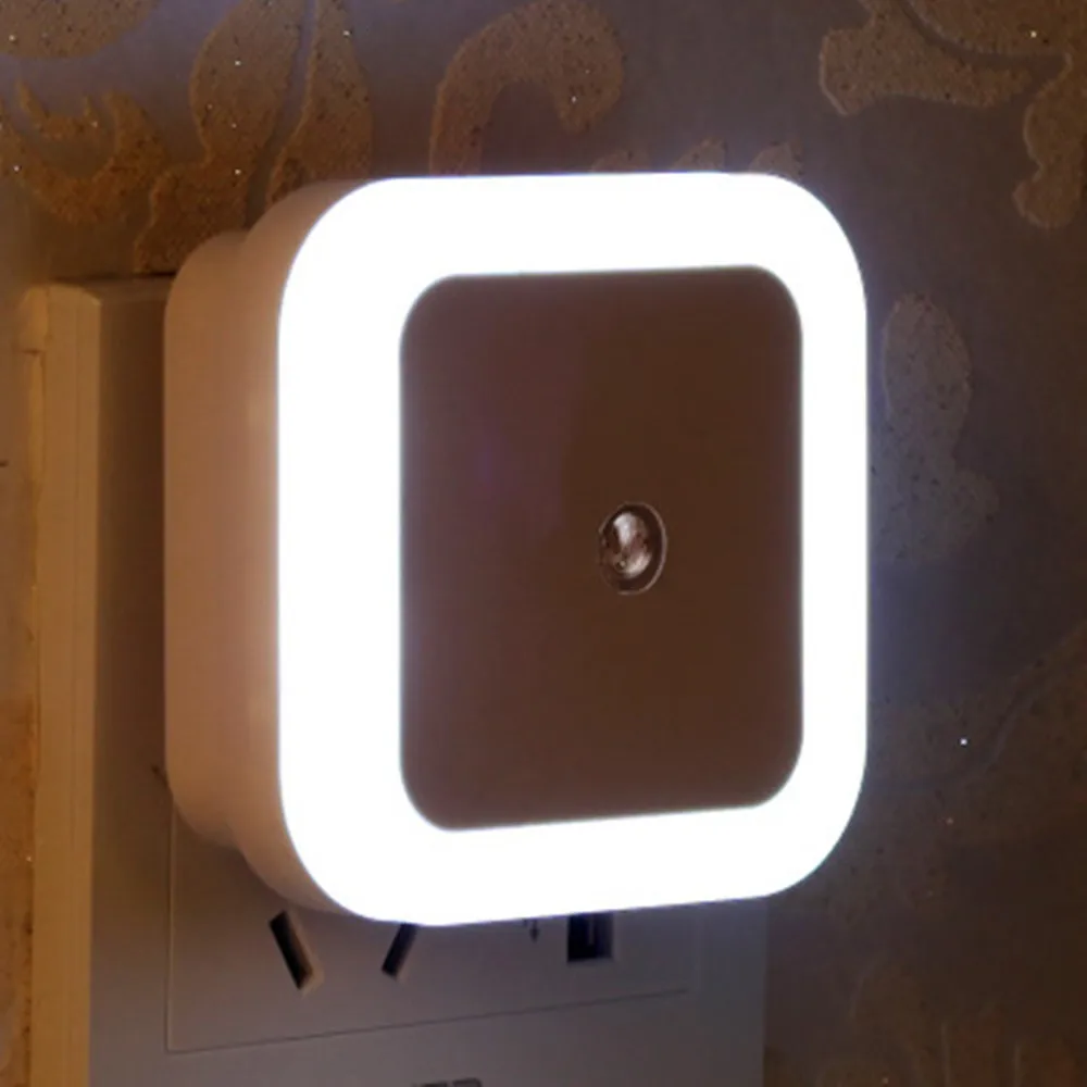 SuperNight Square AC LED Night Light Intelligent light control Sensor Home Decor Wall Lamp Corridor Stairs Bedroom Bedside Lamp (12)