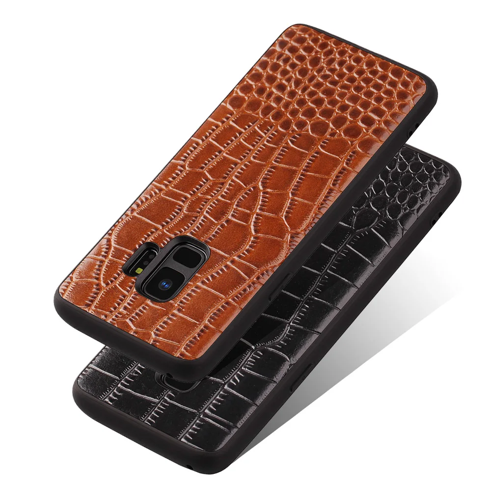 CoolDeal для Samsung Galaxy S8/S9/S8 Плюс/S9 plus Бизнес крокодиловый из натуральной кожи Твердый