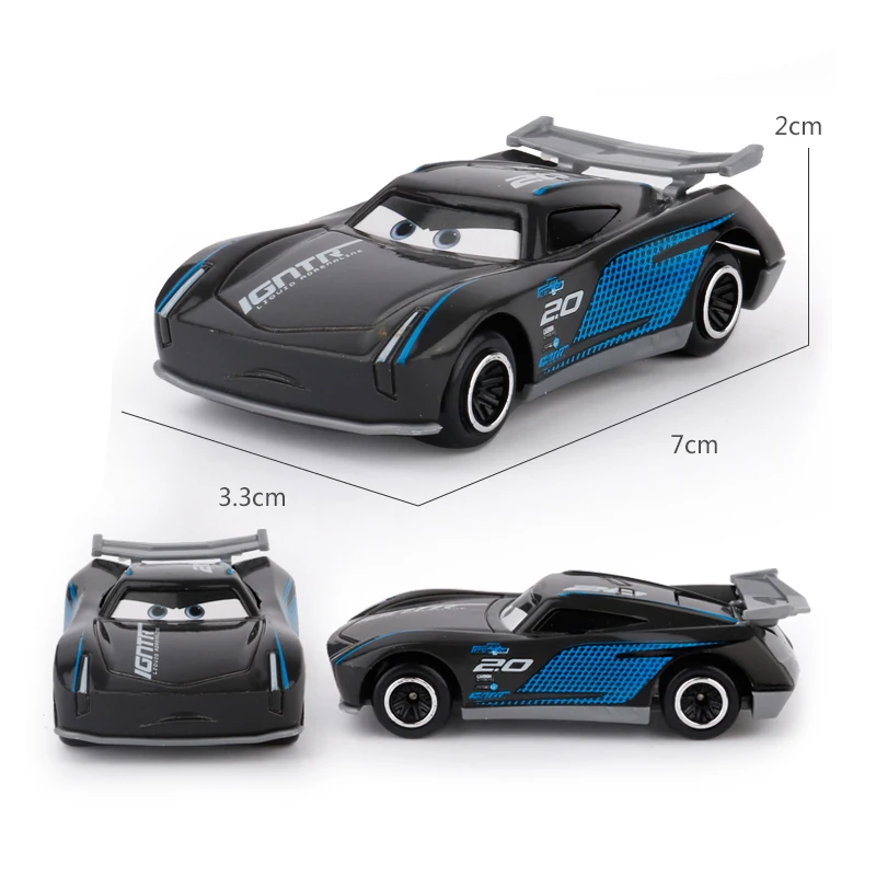 7 шт./компл. Diecasts Pixar Cars 3 Lightning Jackson Storm Cruz Mater Mack Uncle Truck 1:55 автомобиль из литого