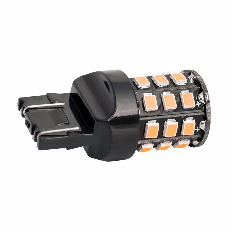 2 шт. супер яркий T20 7443 W21/5 Вт 33 светодиодный 2835 smd авто фары Задний противотуманный фонарь 21/5W Автомобильные фары дневного света белый цвет красный, желтый